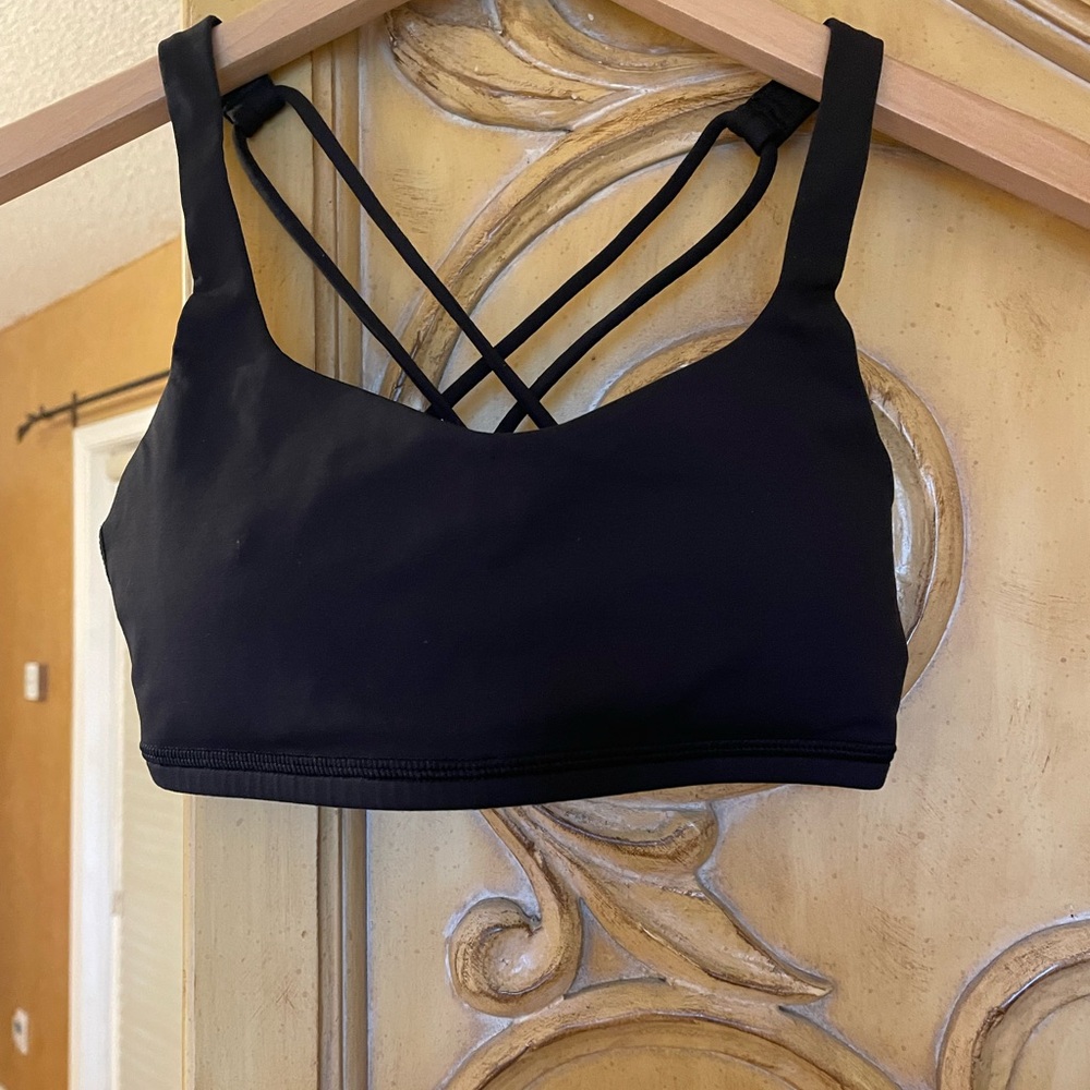 Lululemon Athletica Midnight Black Strappy Sports Bra